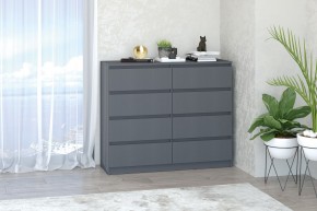 МС "Хилтон" Комод №3 1200 (8 ящ.) графит в Нижнекамске - nizhnekamsk.ok-mebel.com | фото