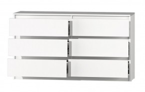 МС "Хилтон" Комод №5 1400 (6 ящ.) белый текстурный в Нижнекамске - nizhnekamsk.ok-mebel.com | фото 3