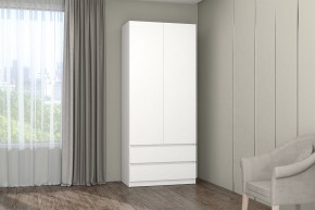 МС "Хилтон" Шкаф №3 900 (Белый текстурный) в Нижнекамске - nizhnekamsk.ok-mebel.com | фото