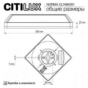 Накладной светильник Citilux Norma CL748K301 в Нижнекамске - nizhnekamsk.ok-mebel.com | фото 11