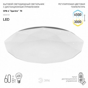 Накладной светильник Эра Классик SPB-6-70-RC Sparkle в Нижнекамске - nizhnekamsk.ok-mebel.com | фото 2