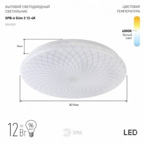 Накладной светильник Эра Slim SPB-6 Slim 3 12-4K в Нижнекамске - nizhnekamsk.ok-mebel.com | фото 2