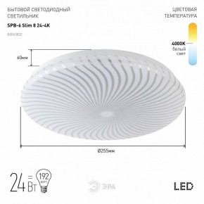 Накладной светильник Эра Slim SPB-6 Slim 8 24-4K в Нижнекамске - nizhnekamsk.ok-mebel.com | фото 2