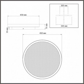 Накладной светильник Sonex Shimmers 7736/60L в Нижнекамске - nizhnekamsk.ok-mebel.com | фото 8