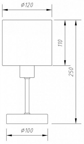Настольная лампа декоративная Escada Denver 1109/1 Chrome/Beige в Нижнекамске - nizhnekamsk.ok-mebel.com | фото 6