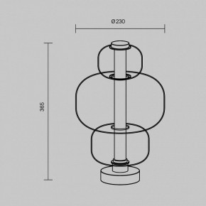 Настольная лампа декоративная Maytoni Atmos MOD364TL-L15W3K в Нижнекамске - nizhnekamsk.ok-mebel.com | фото 5