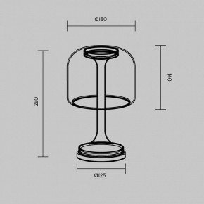 Настольная лампа декоративная Maytoni Spirito MOD286TL-L8G3K в Нижнекамске - nizhnekamsk.ok-mebel.com | фото 4