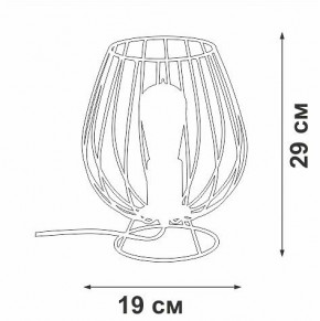 Настольная лампа декоративная Vitaluce V4296 V4296-0/1L в Нижнекамске - nizhnekamsk.ok-mebel.com | фото 3