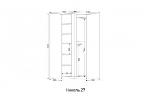 НИКОЛЬ 27 Шкаф угловой в Нижнекамске - nizhnekamsk.ok-mebel.com | фото 2