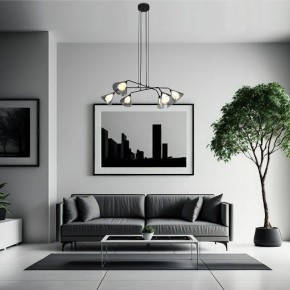Подвесная люстра Eurosvet Enigma 70161/6 черный в Нижнекамске - nizhnekamsk.ok-mebel.com | фото 4
