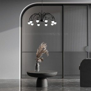 Подвесная люстра Eurosvet Ragno 90034/10 LED черный в Нижнекамске - nizhnekamsk.ok-mebel.com | фото 4