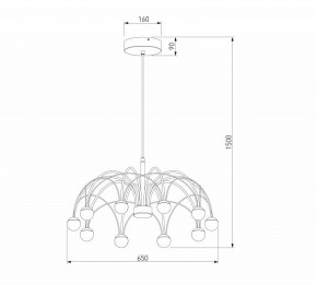 Подвесная люстра Eurosvet Ragno 90034/10 LED черный в Нижнекамске - nizhnekamsk.ok-mebel.com | фото 5
