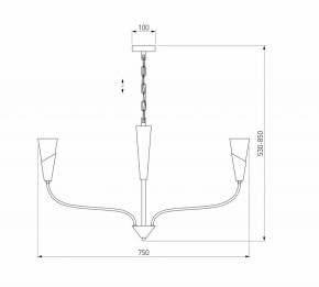 Подвесная люстра Eurosvet Rhyton 60167/6 никель в Нижнекамске - nizhnekamsk.ok-mebel.com | фото 5
