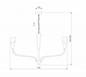 Подвесная люстра Eurosvet Rhyton 60167/8 латунь в Нижнекамске - nizhnekamsk.ok-mebel.com | фото 6