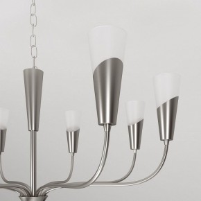 Подвесная люстра Eurosvet Rhyton 60167/8 никель в Нижнекамске - nizhnekamsk.ok-mebel.com | фото 8