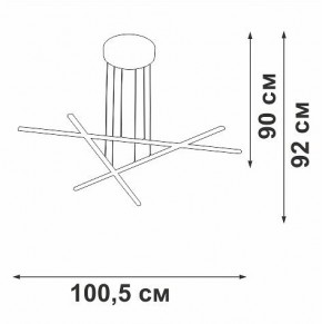 Подвесная люстра Vitaluce V3051 V3051-1/3S в Нижнекамске - nizhnekamsk.ok-mebel.com | фото 4