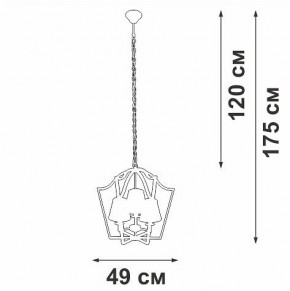 Подвесная люстра Vitaluce V4991 V4991-8/3 в Нижнекамске - nizhnekamsk.ok-mebel.com | фото 3