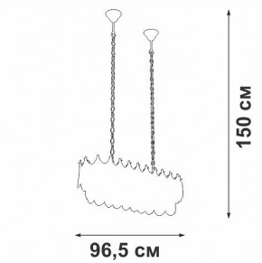 Подвесная люстра Vitaluce V58120 V58120-8/11 в Нижнекамске - nizhnekamsk.ok-mebel.com | фото 3