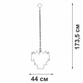 Подвесная люстра Vitaluce V5813 V5813-8/5 в Нижнекамске - nizhnekamsk.ok-mebel.com | фото 3