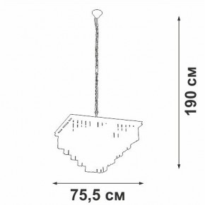 Подвесная люстра Vitaluce V5818 V5818-8/13 в Нижнекамске - nizhnekamsk.ok-mebel.com | фото 5