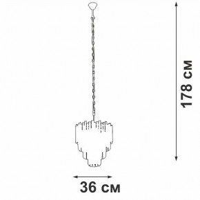 Подвесная люстра Vitaluce V58470 V58470-8/5 в Нижнекамске - nizhnekamsk.ok-mebel.com | фото 4