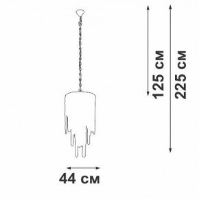 Подвесная люстра Vitaluce V5885 V5885-9/7 в Нижнекамске - nizhnekamsk.ok-mebel.com | фото 3