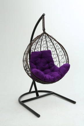 Подвесное кресло Бароло (коричневый/фиолетовый) в Нижнекамске - nizhnekamsk.ok-mebel.com | фото