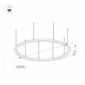 Подвесной светильник Arlight ARC 034078(1) в Нижнекамске - nizhnekamsk.ok-mebel.com | фото 2