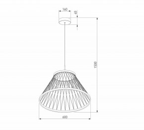 Подвесной светильник Eurosvet Cesta 40017/1 LED коричневый в Нижнекамске - nizhnekamsk.ok-mebel.com | фото 5