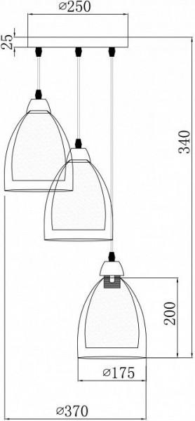 Подвесной светильник Freya Astery FR5375PL-03CH1 в Нижнекамске - nizhnekamsk.ok-mebel.com | фото 2