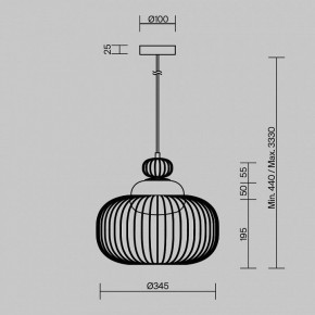 Подвесной светильник Maytoni Levitation MOD376PL-01G в Нижнекамске - nizhnekamsk.ok-mebel.com | фото 5