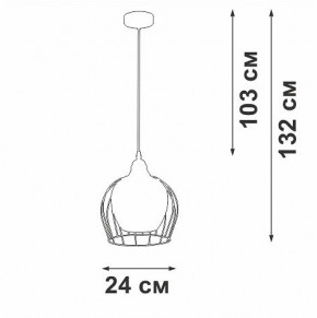 Подвесной светильник Vitaluce V2859 V2859-1/1S в Нижнекамске - nizhnekamsk.ok-mebel.com | фото 4