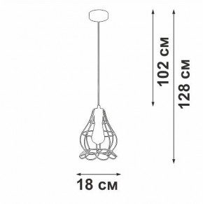 Подвесной светильник Vitaluce V2868 V2868-1/1S в Нижнекамске - nizhnekamsk.ok-mebel.com | фото 5