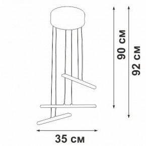 Подвесной светильник Vitaluce V3046 V3046-1/3S в Нижнекамске - nizhnekamsk.ok-mebel.com | фото 5