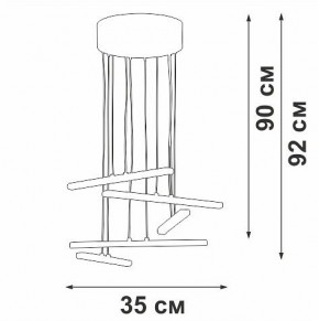 Подвесной светильник Vitaluce V3046 V3046-1/5S в Нижнекамске - nizhnekamsk.ok-mebel.com | фото 5