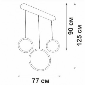 Подвесной светильник Vitaluce V3050 V3050-0/3S в Нижнекамске - nizhnekamsk.ok-mebel.com | фото 5
