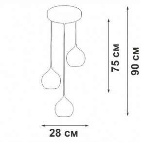 Подвесной светильник Vitaluce V3785 V3785-0/3S в Нижнекамске - nizhnekamsk.ok-mebel.com | фото 4