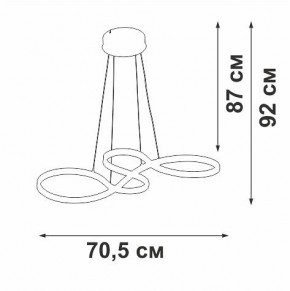 Подвесной светильник Vitaluce V3892 V3892-0/1S в Нижнекамске - nizhnekamsk.ok-mebel.com | фото 3