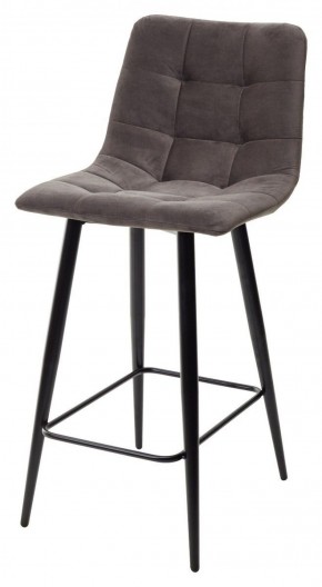 Полубарный стул CHILLI-QB графит #14, велюр / черный каркас (H=66cm) М-City в Нижнекамске - nizhnekamsk.ok-mebel.com | фото 1