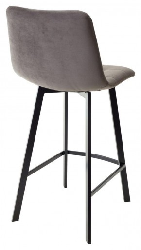 Полубарный стул CHILLI-QB SQUARE графит #14, велюр / черный каркас (H=66cm) М-City в Нижнекамске - nizhnekamsk.ok-mebel.com | фото 3