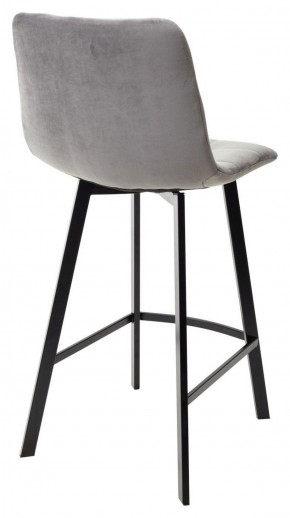 Полубарный стул CHILLI-QB SQUARE светло-серый #26, велюр / черный каркас (H=66cm) М-City в Нижнекамске - nizhnekamsk.ok-mebel.com | фото 4