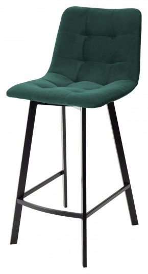 Полубарный стул CHILLI-QB SQUARE зеленый #19, велюр / черный каркас (H=66cm) М-City в Нижнекамске - nizhnekamsk.ok-mebel.com | фото 1