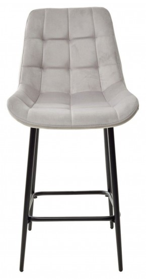 Полубарный стул ХОФМАН, цвет H-09 Светло-серый, велюр / черный каркас H=63cm М-City в Нижнекамске - nizhnekamsk.ok-mebel.com | фото 5