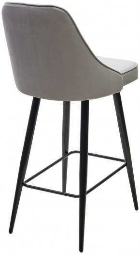 Полубарный стул NEPAL-PB СВЕТЛО- СЕРЫЙ BM-4, велюр/ черный каркас (H=68cm) М-City в Нижнекамске - nizhnekamsk.ok-mebel.com | фото 4