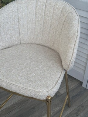Полубарный стул WENDY TRF-11 светло-бежевый, ткань / золотой каркас (H=65) М-City в Нижнекамске - nizhnekamsk.ok-mebel.com | фото