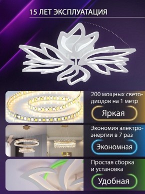 Потолочная люстра Natali Kovaltseva RIF LED LAMPS 81118/5C в Нижнекамске - nizhnekamsk.ok-mebel.com | фото 5