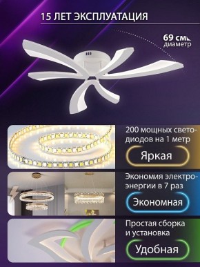 Потолочная люстра Natali Kovaltseva VIO LED LAMPS 81453 в Нижнекамске - nizhnekamsk.ok-mebel.com | фото 5