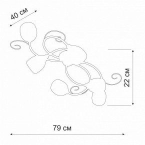 Потолочная люстра Vitaluce V3269 V3269-3/6PL в Нижнекамске - nizhnekamsk.ok-mebel.com | фото 2