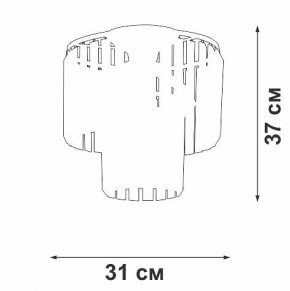 Потолочная люстра Vitaluce V5155 V5155-1/4PL в Нижнекамске - nizhnekamsk.ok-mebel.com | фото 4