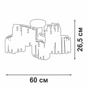 Потолочная люстра Vitaluce V5884 V5884-0/5PL в Нижнекамске - nizhnekamsk.ok-mebel.com | фото 3